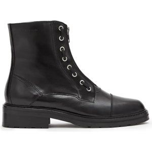 ALLSAINTS ALARIA LEATHER BOOTS MOTO COMBAT MILITARY CHUNKY 41 (TB14)